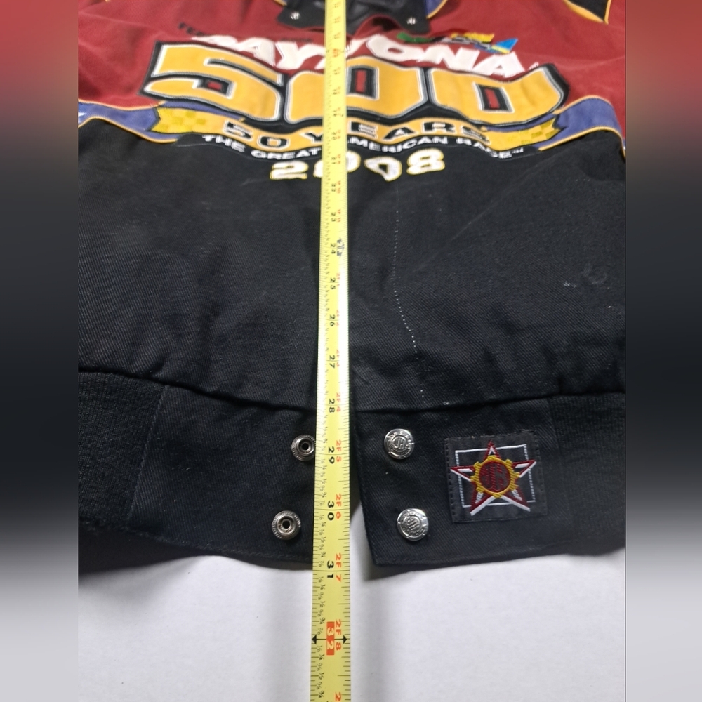 Daytona 500 Black and Red Jacket 50th Anniversary February 17th 2008 Mens XL - Picture 9 of 10